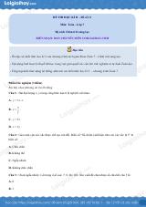 Đề thi học kì 2 Toán 7 - Đề số 11 - Chân trời sáng tạo